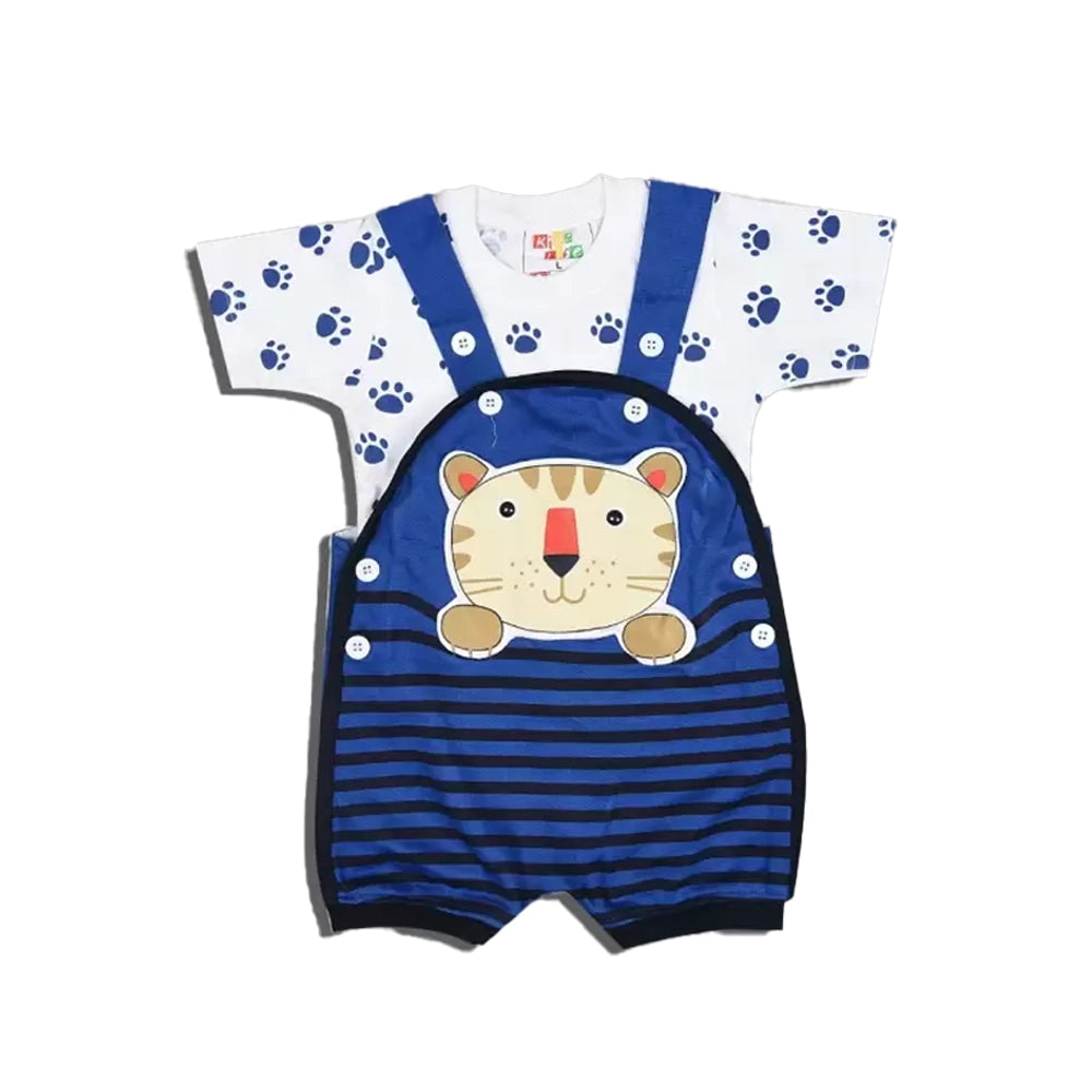 KIDZLIFE Dungarees Royal Blue